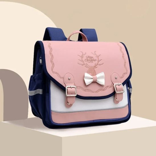 cartable-sac-a-dos-en-nylon-bleu-et-rose-pour-fille
