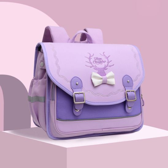 cartable-sac-a-dos-en-nylon-violet-scolaire
