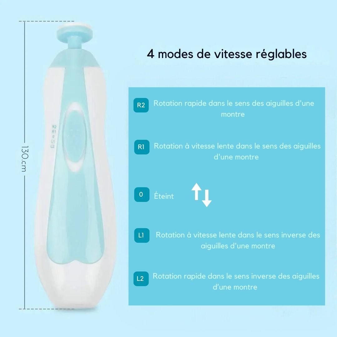 Lime à ongles bébé | Electric Nail File ™ - Esther