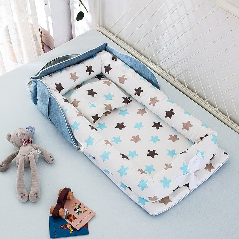 matelas-a-langer-etoile-portable-bleu