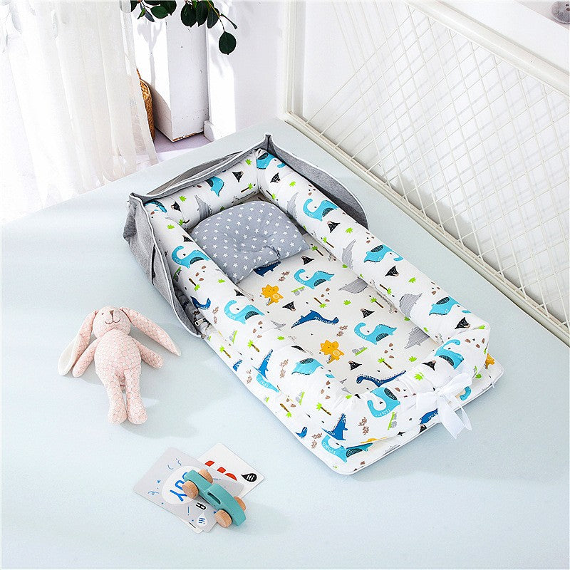 matelas-a-langer-portable-dinosaure-bleu
