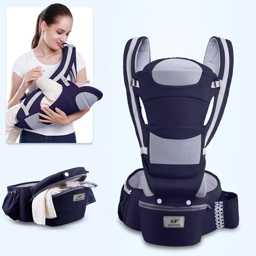 Porte bebe - ergonomique 3 en 1 toutes positions, avant et arrière (0 - 48 Mois) - Esther