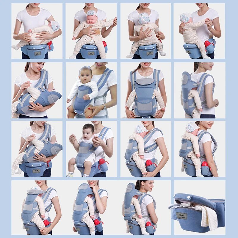 Porte bebe - ergonomique 3 en 1 toutes positions, avant et arrière (0 - 48 Mois) - Esther
