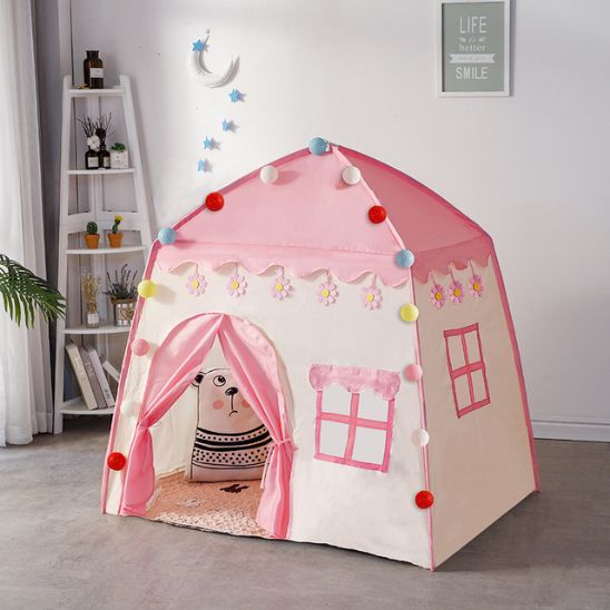 tente enfant rose cabane confortable