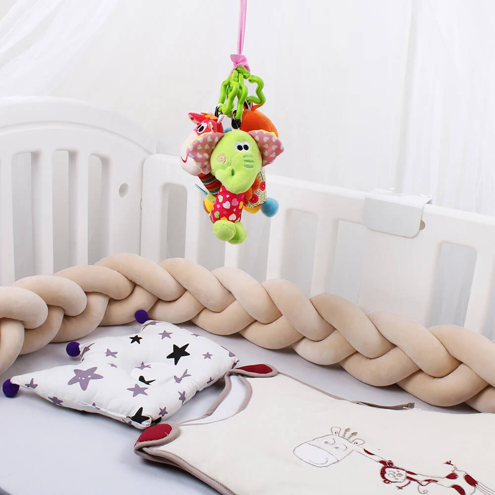 Tresse de lit bébé - Tour de lit tressé beige - Estherbebe - Esther