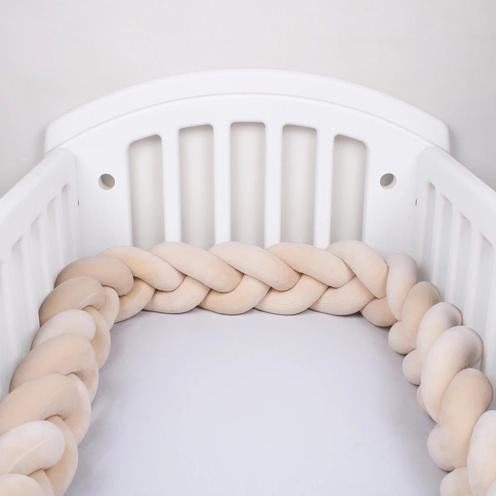 Tresse de lit bébé - Tour de lit tressé beige - Estherbebe - Esther