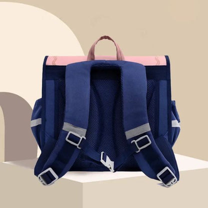 cartable-sac-a-dos-en-nylon-bleu-et-rose-dos