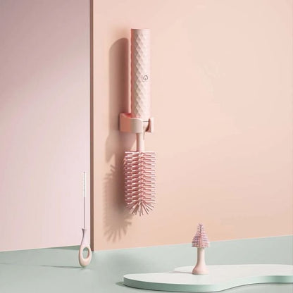 Goupillon biberon électrique rose - pour biberons et tétines - Esther