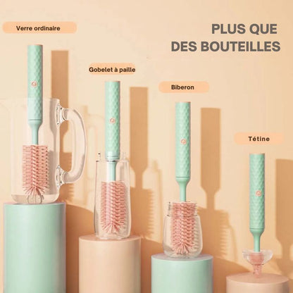 Goupillon biberon électrique vert - Esther