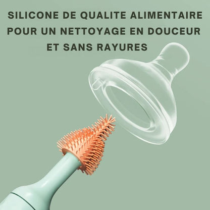 Goupillon biberon électrique vert - Esther
