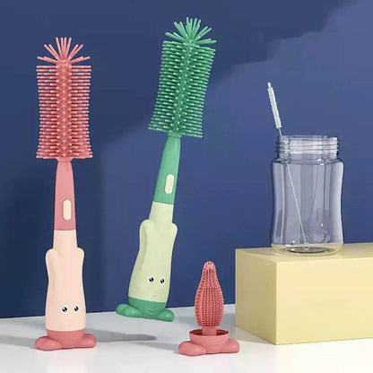 Goupillon biberon - en silicone 3 en 1 - Esther