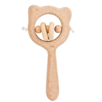 Hochet bebe - hochet musical en bois - Esther