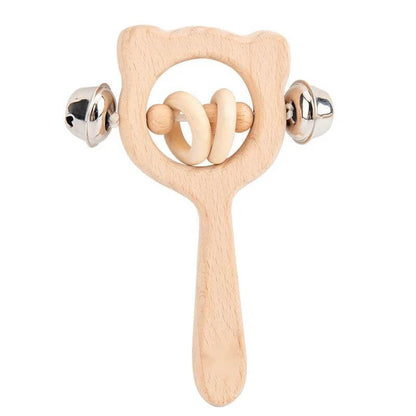 Hochet bebe - hochet musical en bois - Esther