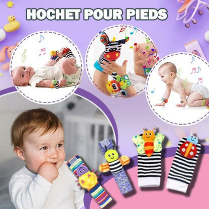 Hochet bebe - Rattles Plush Toy ™ - hochet pieds et mains - Esther