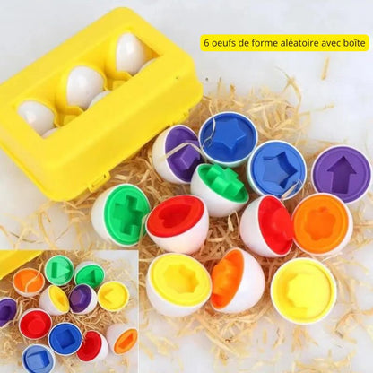 Jouet oeufs Montessori - 12 oeufs éducatifs - Esther
