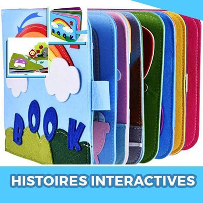 Livre pour bebe en tissu | Livre en tissu bébé Montessori 3D™ - Esther