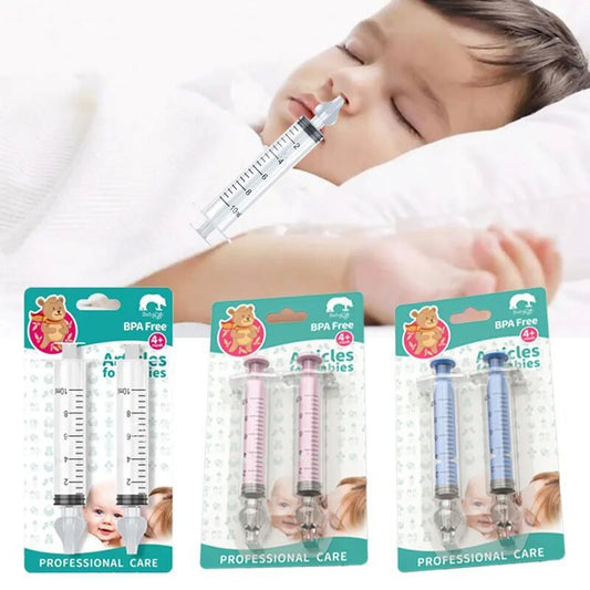 Mouche bébé – Pack de 2 seringues nasales avec embout en silicone doux - Esther