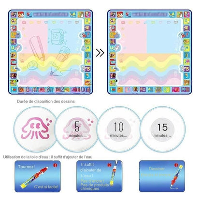 Tapis dessin - Tapis de dessin magique à l'eau pour enfant - Esther