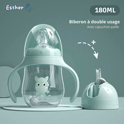Tasse paille bébé - éléphant - Esther