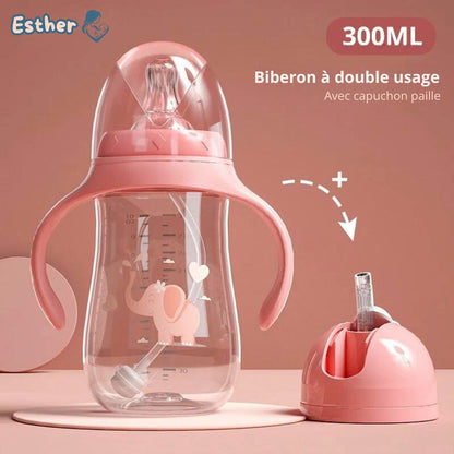 Tasse paille bébé - éléphant - Esther