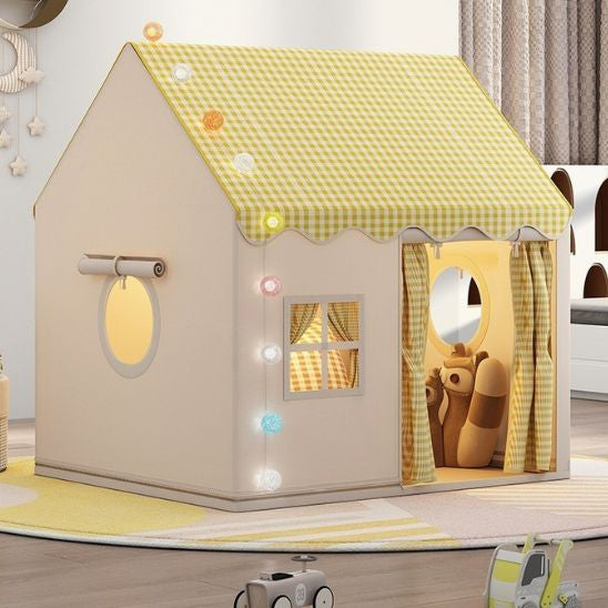 tente-enfant-jaune-en-polyester