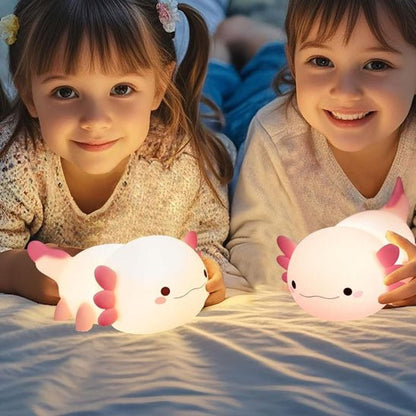 Veilleuse - Salamandre Rose, veilleuse en silicone rechargeable pour bébé et enfant - Esther
